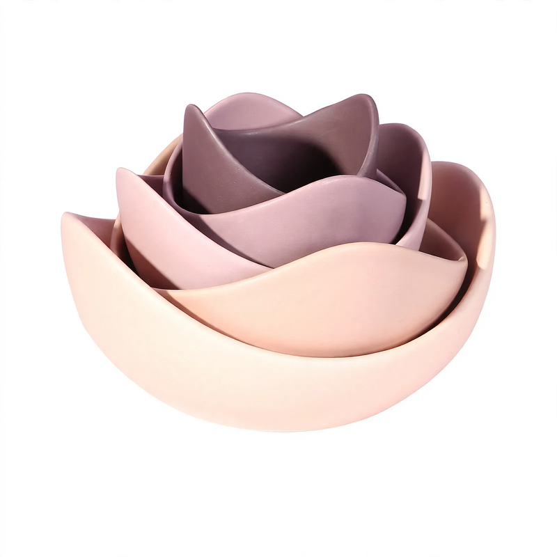 Lotus Shape Ceramic Bowl Set – product image 7