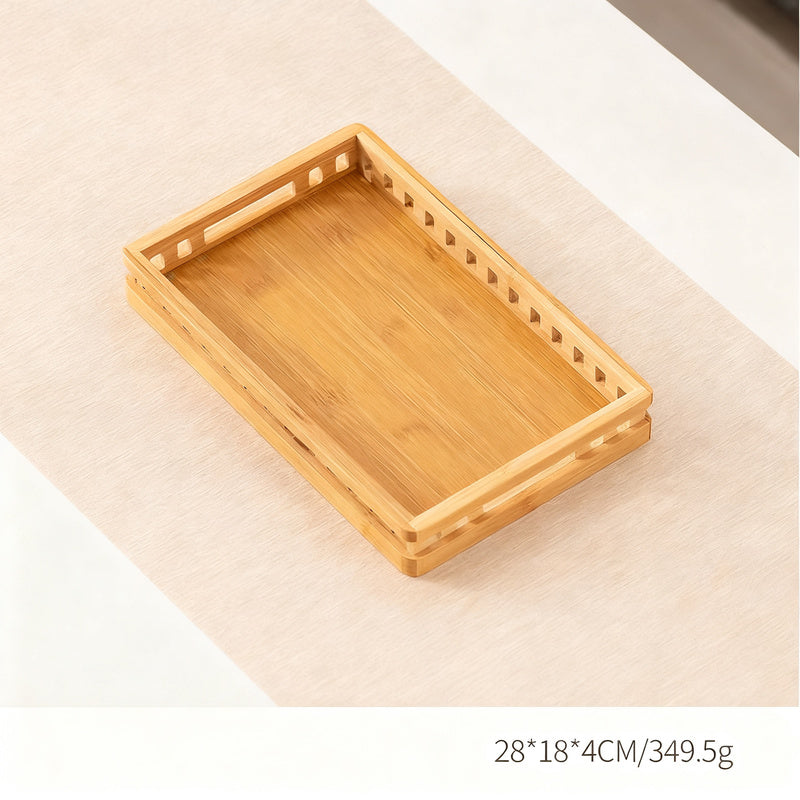 Bamboo Serving Trays with Handles – product image 2