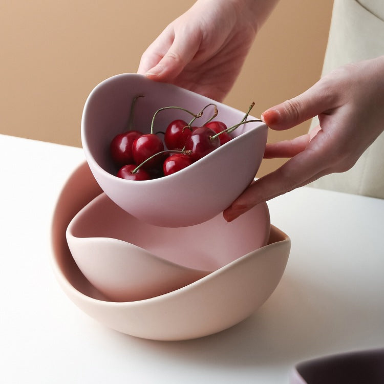 Lotus Shape Ceramic Bowl Set – product image 4