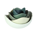 Lotus Shape Ceramic Bowl Set – product image 9