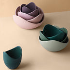 Lotus Shape Ceramic Bowl Set – product image 2