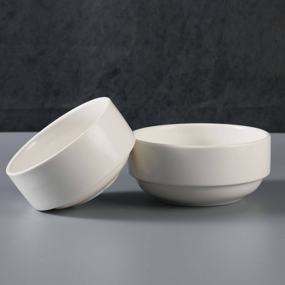 Small White Ceramic Bowls – product image 2
