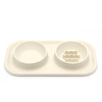 Dual Pet Slow Feeder Bowl with Non-Slip Base — product view 1