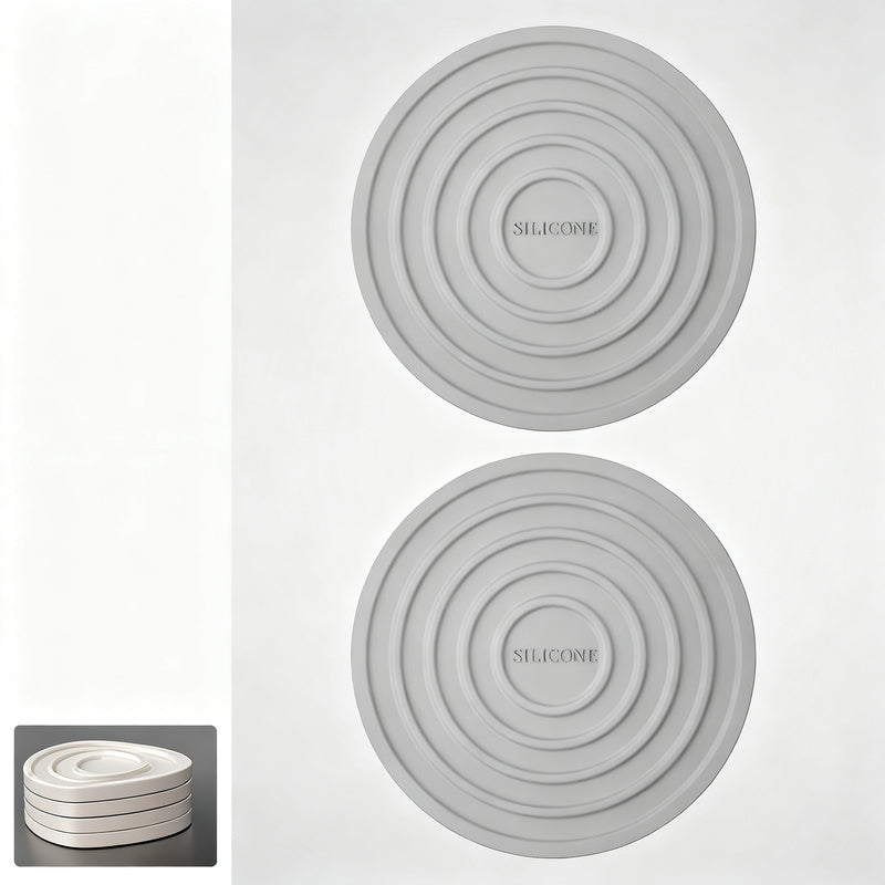 Round Silicone Coaster Sets – product image 3