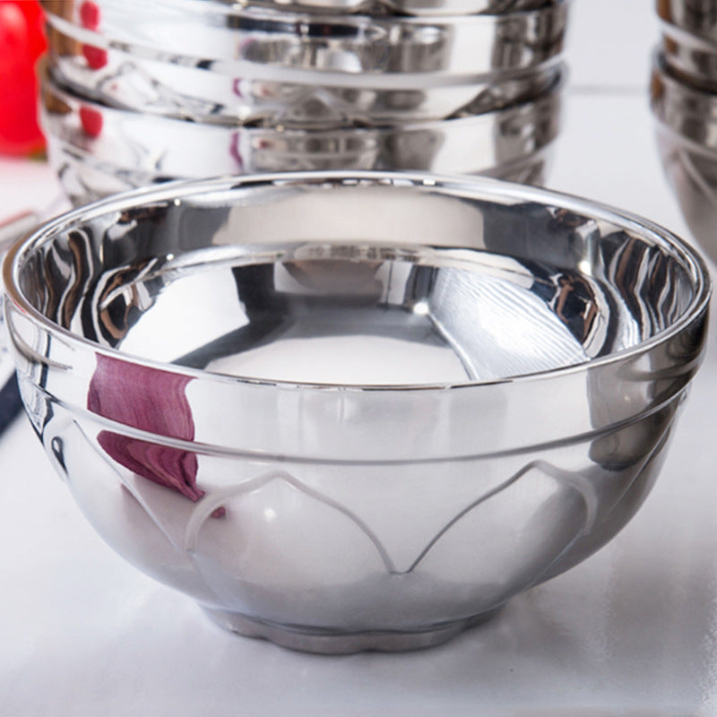 Double Wall Stainless Steel Lotus Bowl – product image 6