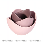 Lotus Shape Ceramic Bowl Set – product image 8