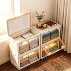 Clear Folding Storage Box with Lid – product image 4