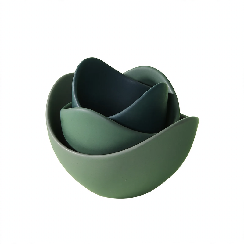 Lotus Shape Ceramic Bowl Set – product image 11