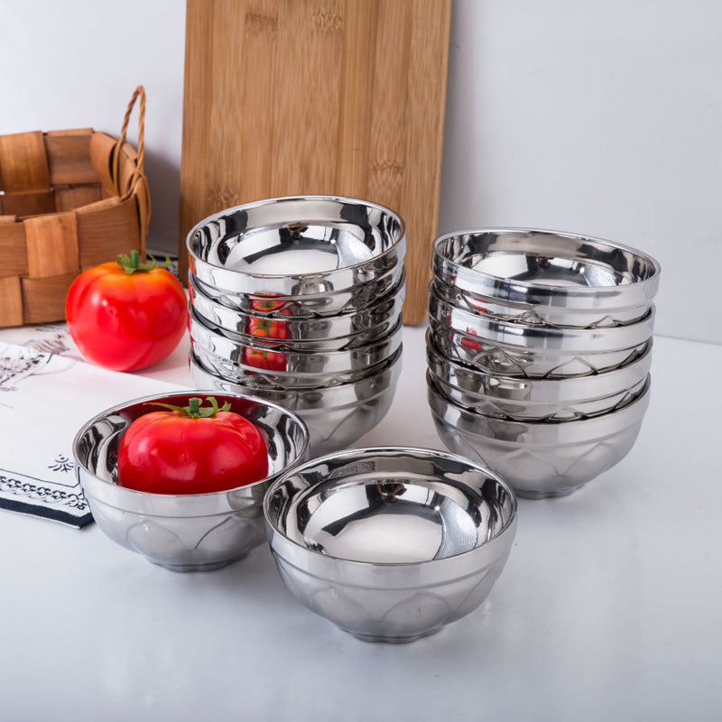 Double Wall Stainless Steel Lotus Bowl – product image 4