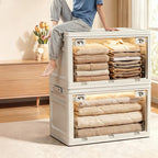 Clear Folding Storage Box with Lid – product image 2