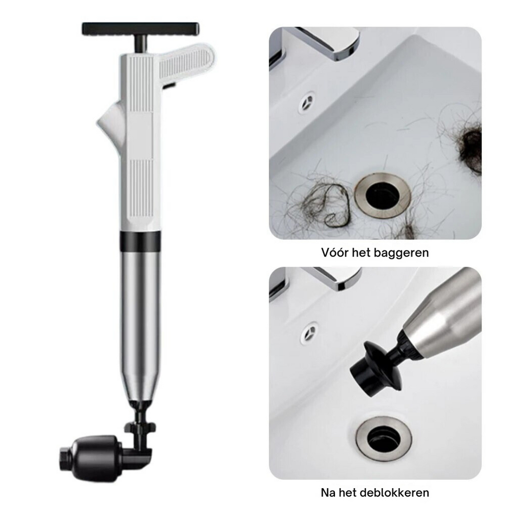 Adjustable Air-Pressure Drain Plunger