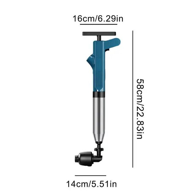 Adjustable Air-Pressure Drain Plunger