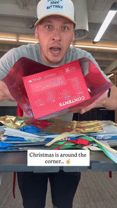 Drawstring Christmas Gift Wrapping Bags, Pack of 5