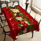 Patterned Rectangular Christmas Tablecloth