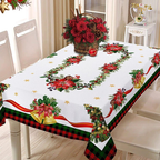 Patterned Rectangular Christmas Tablecloth