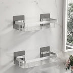 Adhesive Bathroom Shelf, Drill-Free Shower Storage Organiser — product view 8
