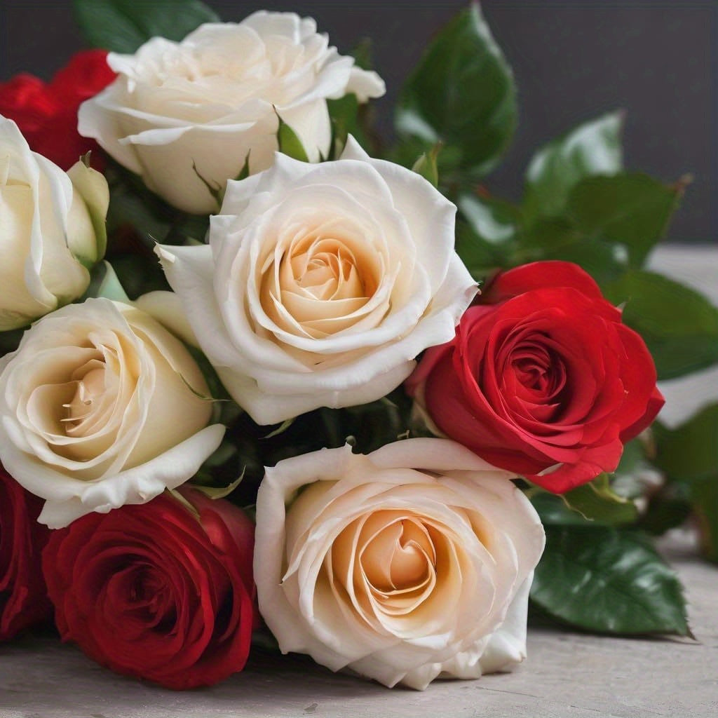 Artificial Rose Bouquet, Decorative Vase Flowers — product view 7