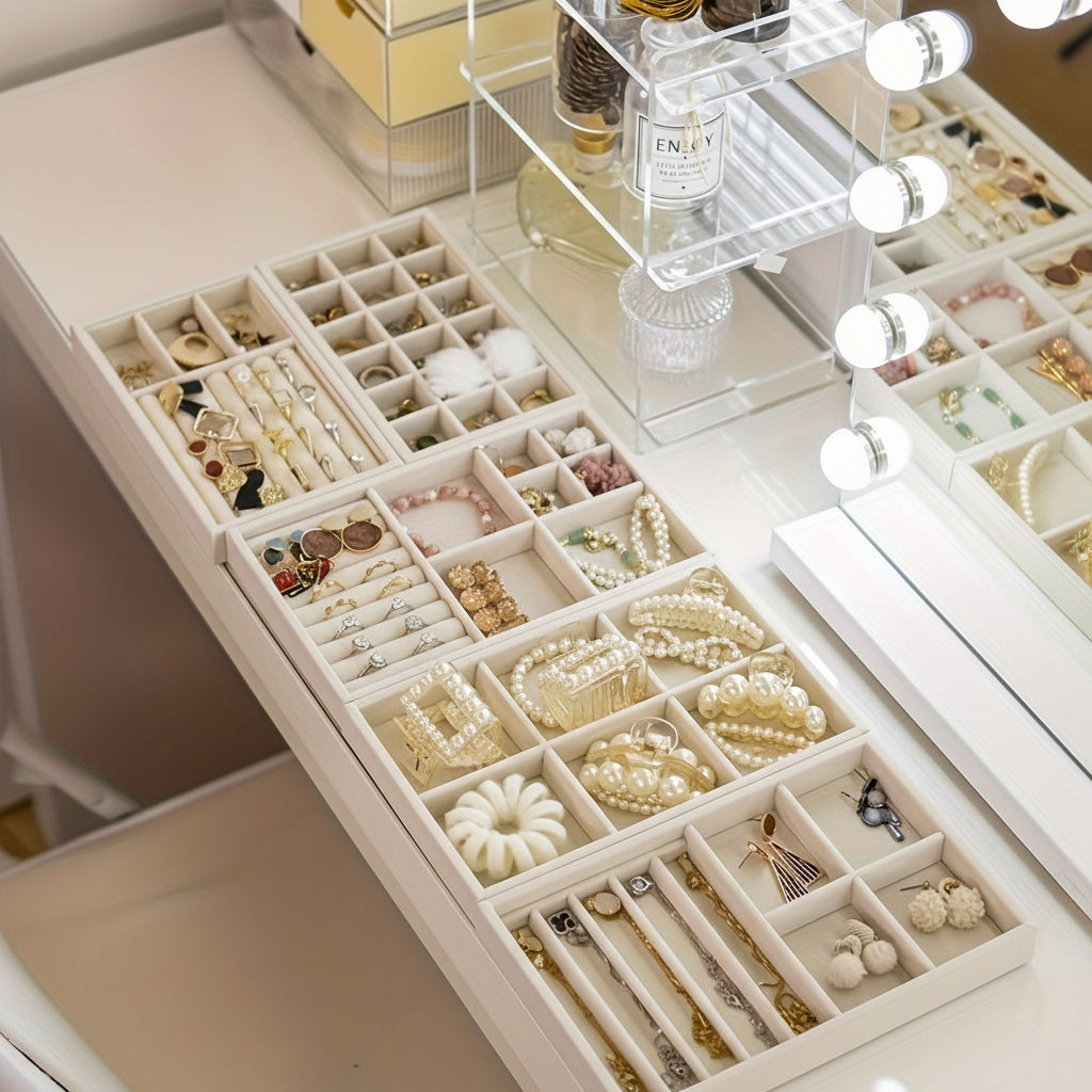 Jewelry Organiser Tray Drawer Storage Insert