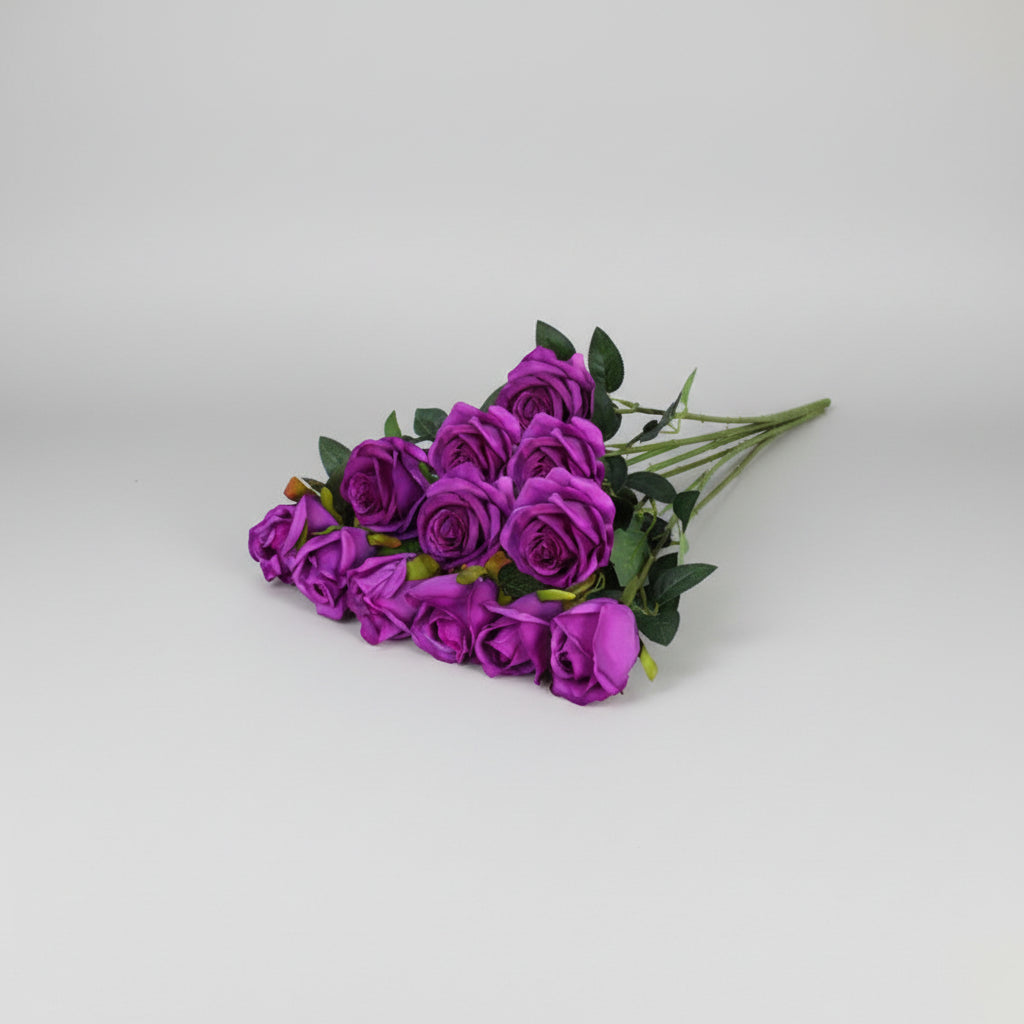 Artificial Rose Bouquet, Decorative Vase Flowers — product view 8