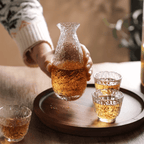 Glass Sake Serving Set with Ice Bucket, 6 Pieces
