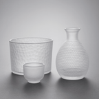 Glass Sake Serving Set with Ice Bucket, 6 Pieces