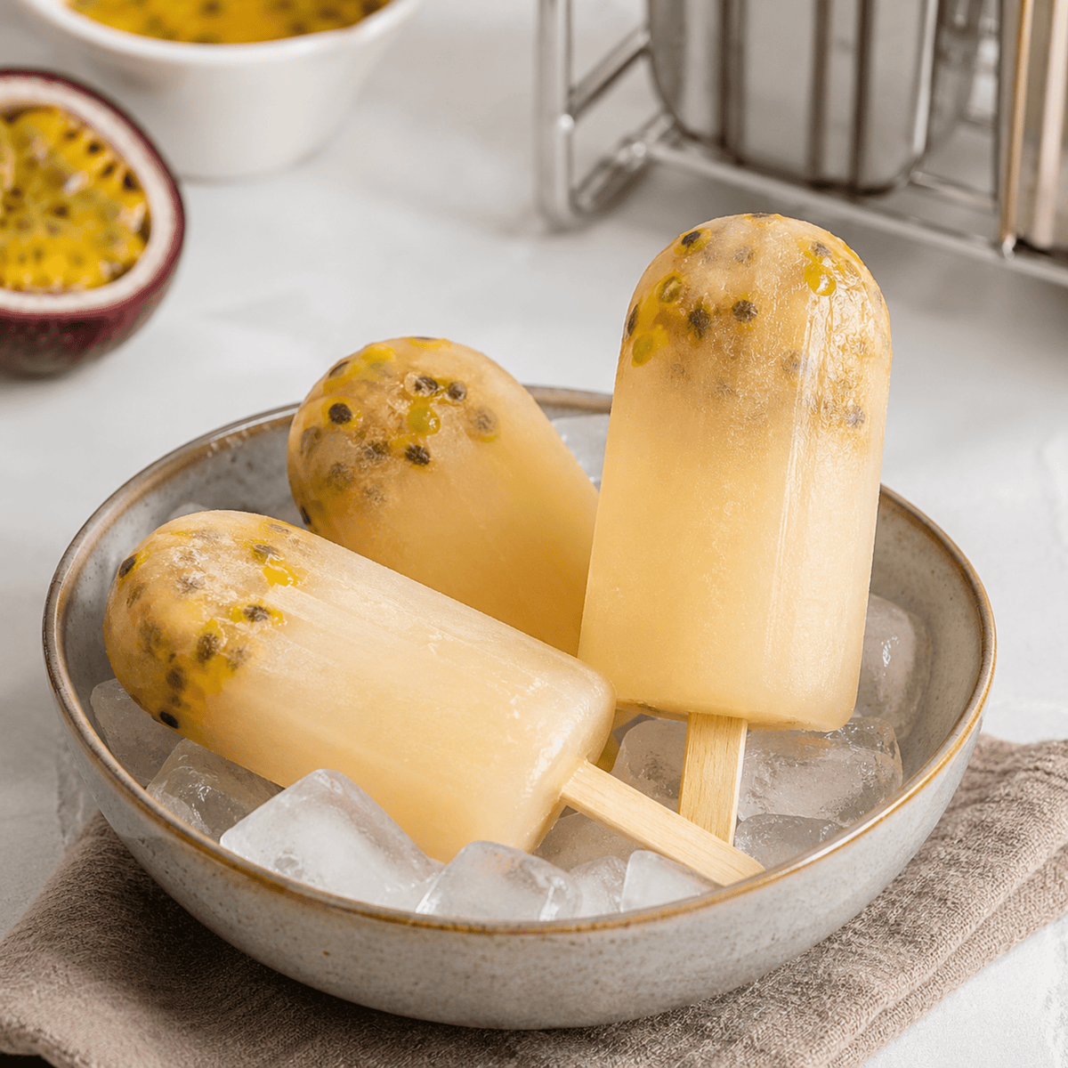 Stainless Steel Ice Lolly Moulds with Stand