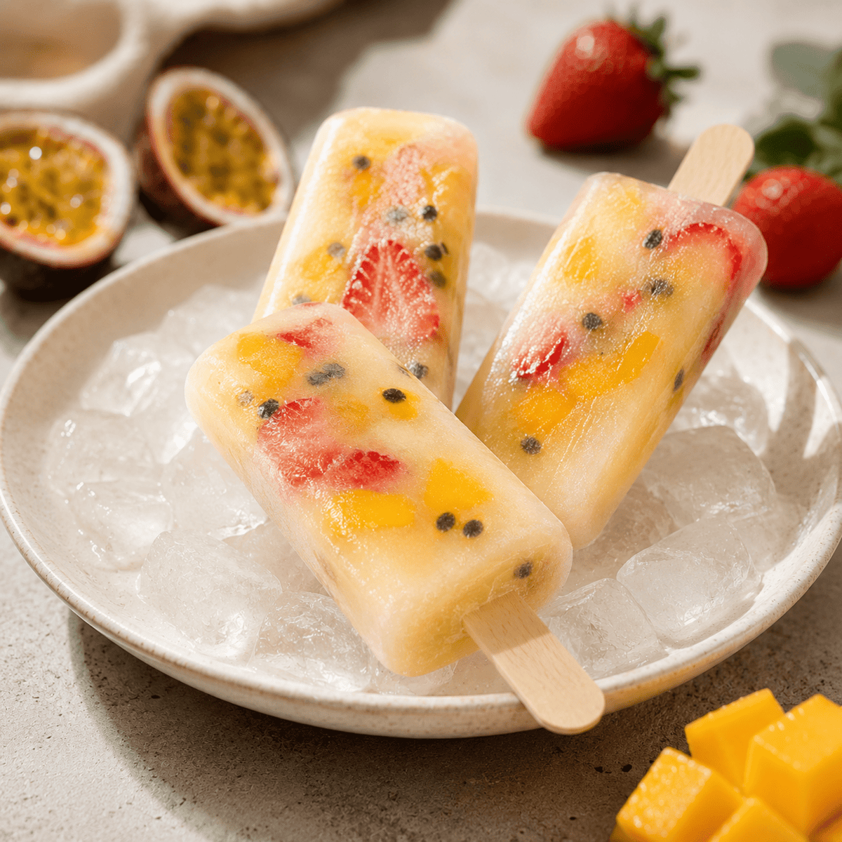 Stainless Steel Ice Lolly Moulds with Stand