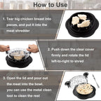 Manual Twist Chicken Shredder, Compact Kitchen Prep Tool — product view 11