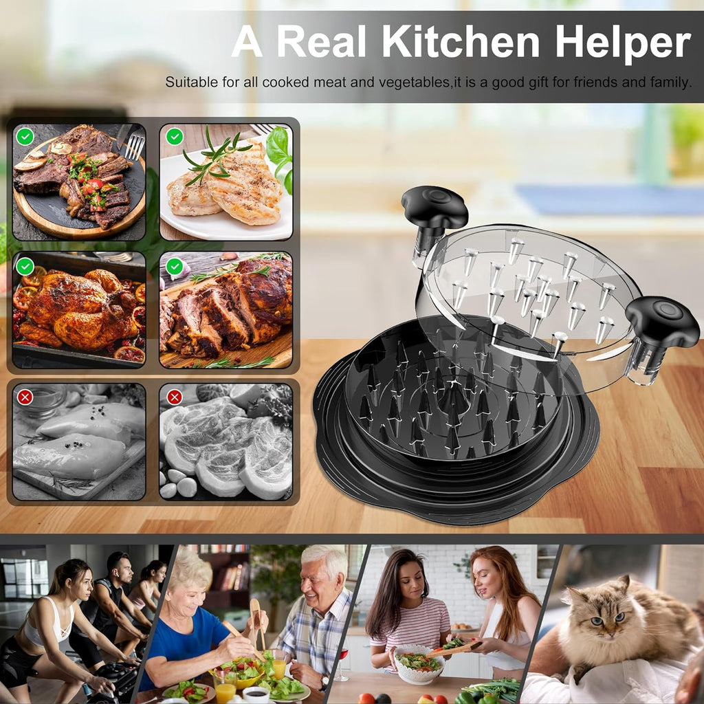 Manual Twist Chicken Shredder, Compact Kitchen Prep Tool — product view 6