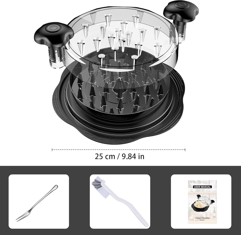 Manual Twist Chicken Shredder, Compact Kitchen Prep Tool — product view 8