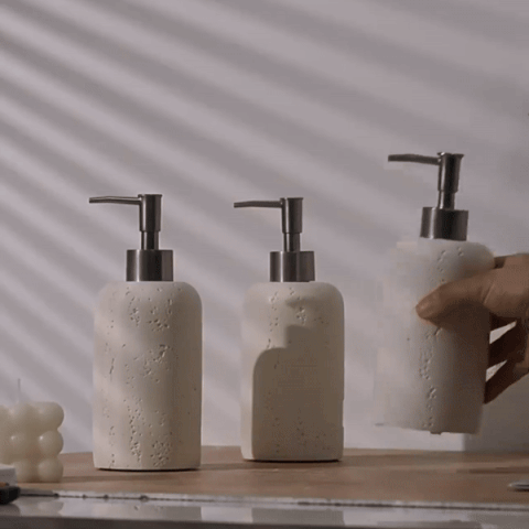 Stone-Effect Resin Soap Dispenser 280 mL – image 7