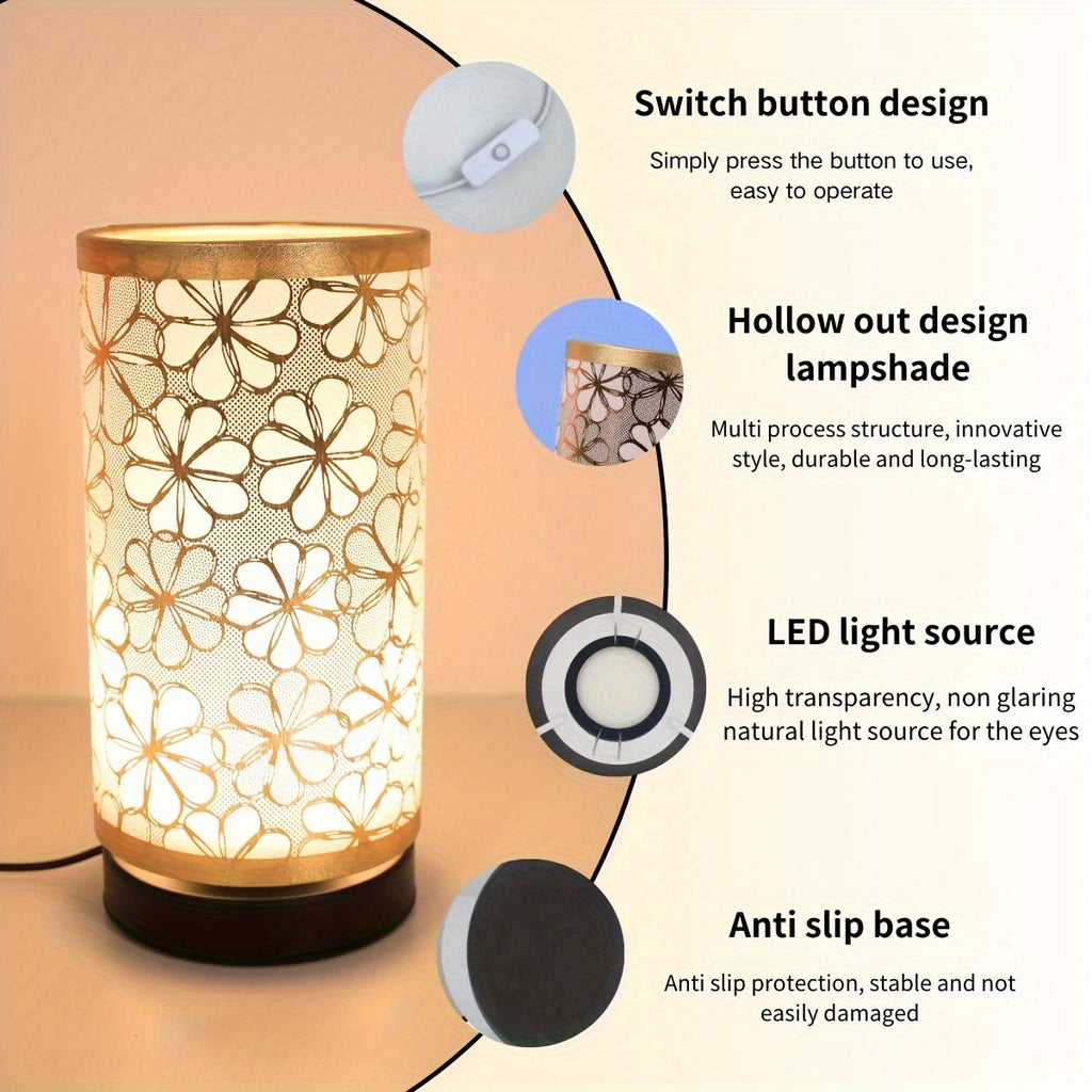 Floral USB Table Lamp