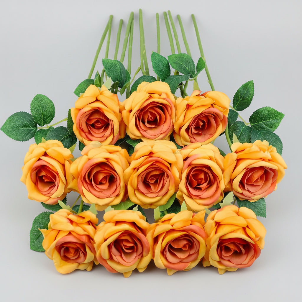 Artificial Rose Bouquet, Decorative Vase Flowers — product view 2