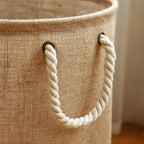 Cotton-Linen Foldable Laundry Basket – image 4