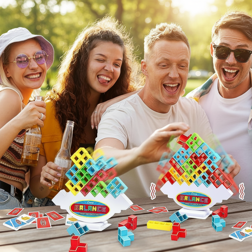 Family Board Game Stacking Block Game