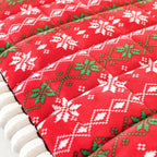 Festive Winter Sofa Cover in Red or White