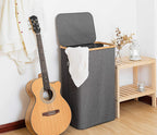 Bamboo Frame Laundry Basket