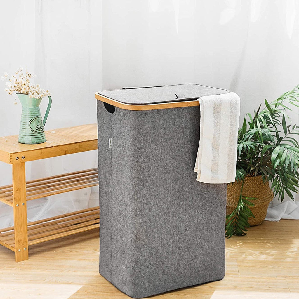 Bamboo Frame Laundry Basket