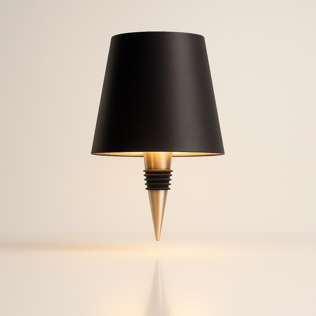 Rechargeable Bottle Top LED Lamp with Touch Dimming — product view 1