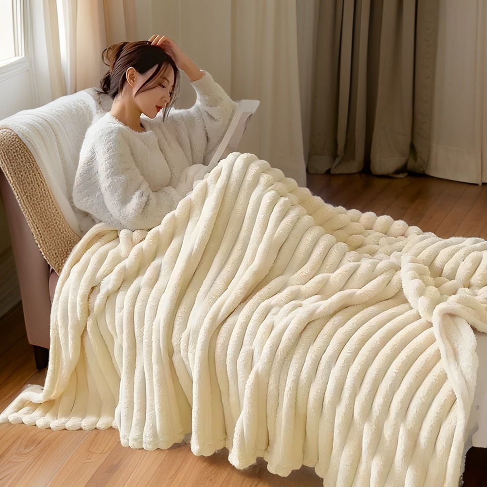 Fleece Throw Blanket Soft Cosy Plush Large Drape