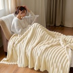 Fleece Throw Blanket Soft Cosy Plush Large Drape