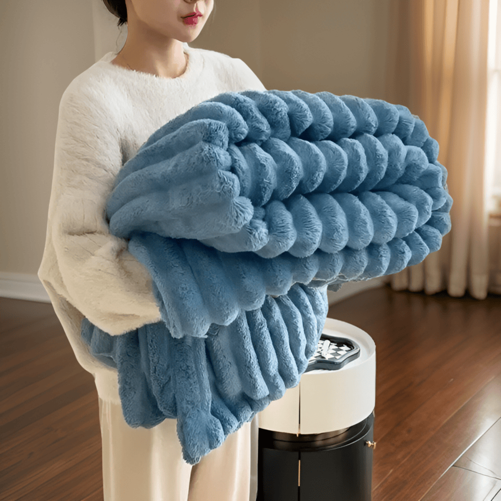 Fleece Throw Blanket Soft Cosy Plush Large Drape