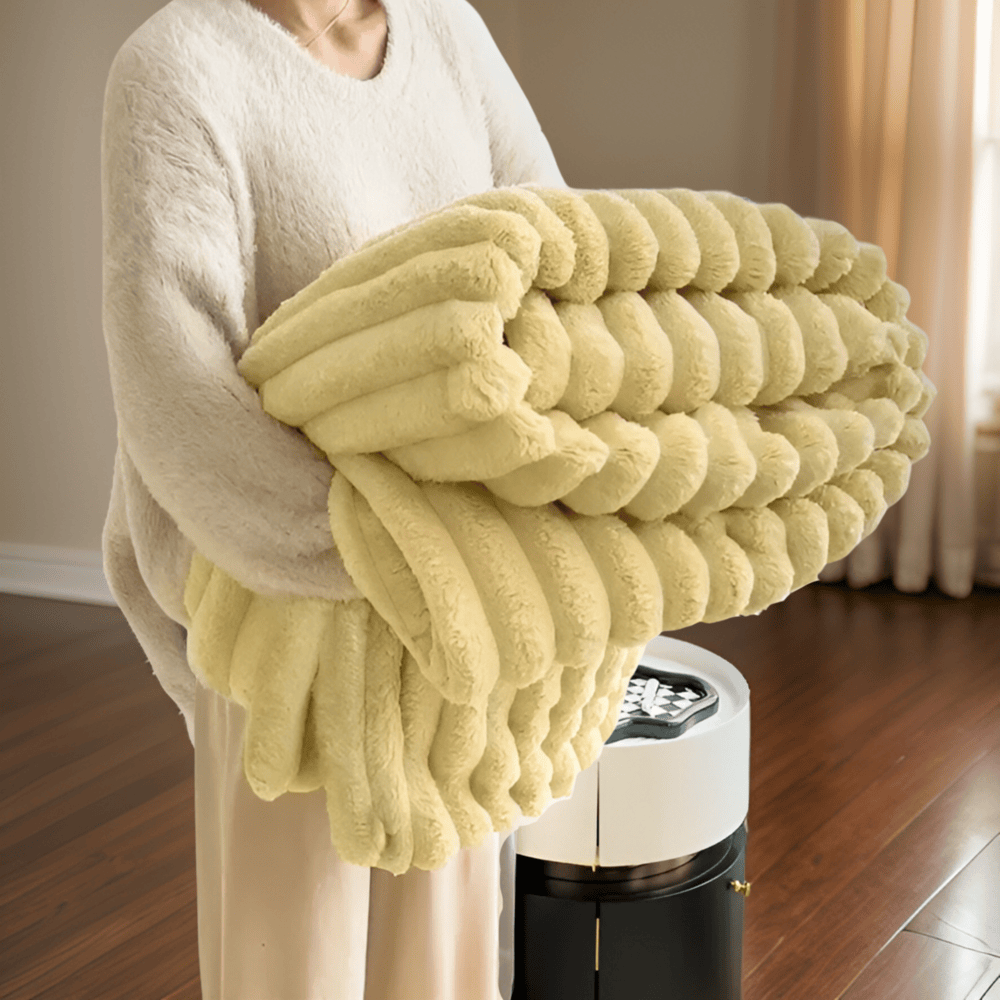 Fleece Throw Blanket Soft Cosy Plush Large Drape