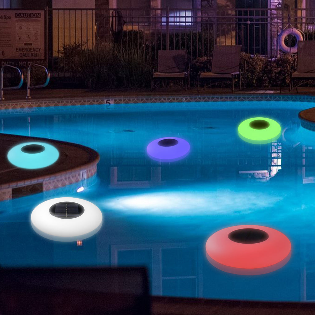 Solar Floating Pond Light, RGB LED Pool Lamp with Remote — product view 4