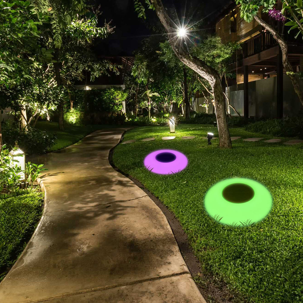 Solar Floating Pond Light, RGB LED Pool Lamp with Remote — product view 7