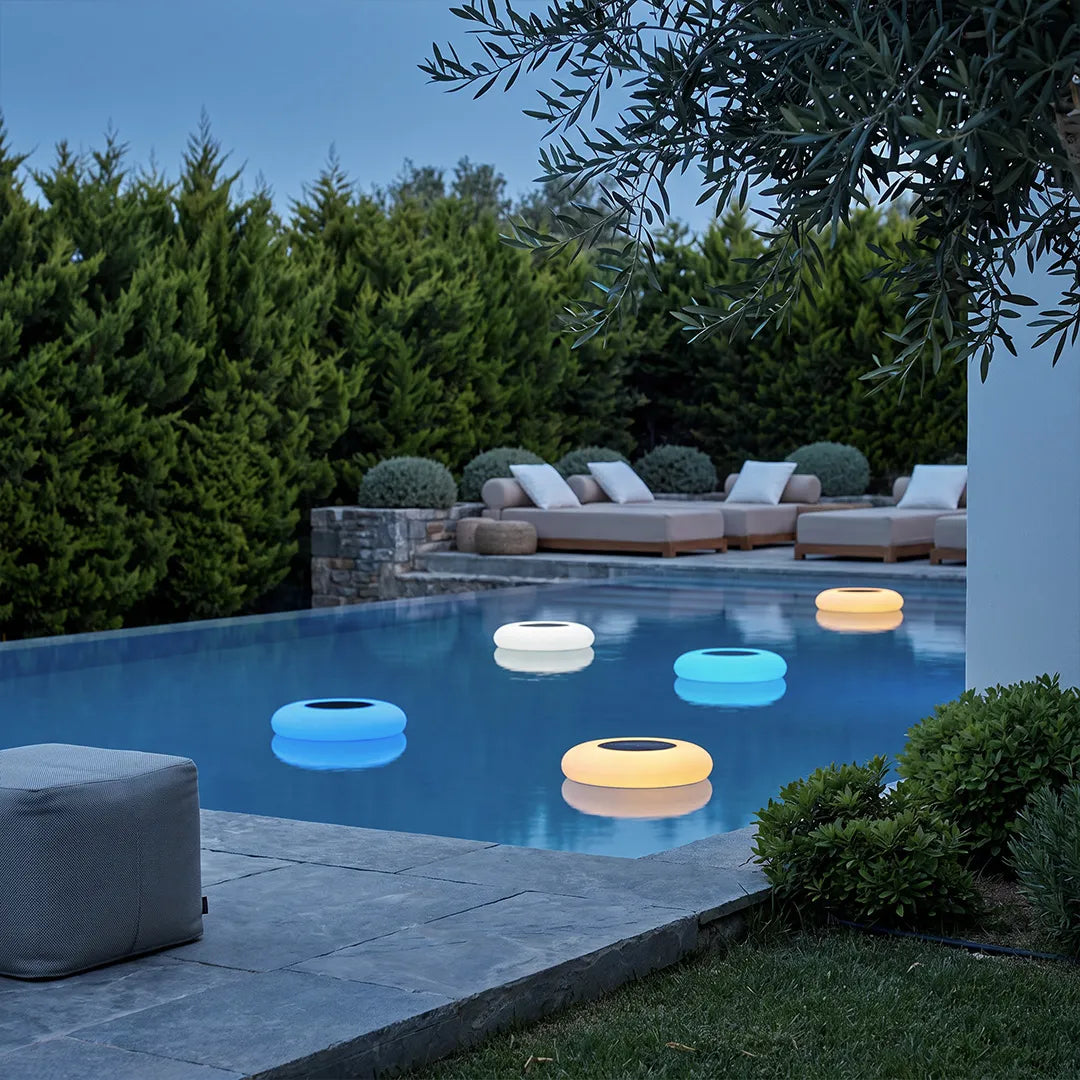 Solar Floating Pond Light, RGB LED Pool Lamp with Remote — product view 1
