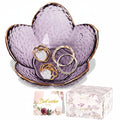 Flower Jewelry Dish Ceramic Ring Holder Tray Gift