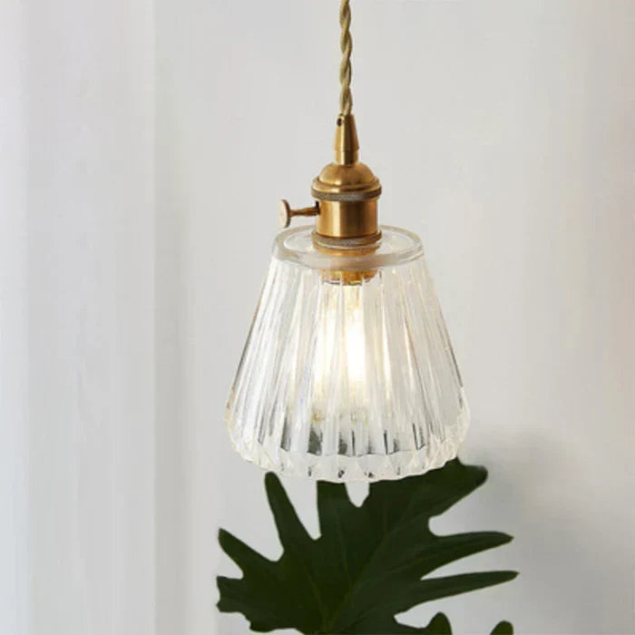 Clear Glass Pendant Light, Industrial Single-Bulb Ceiling Lamp — product view 13