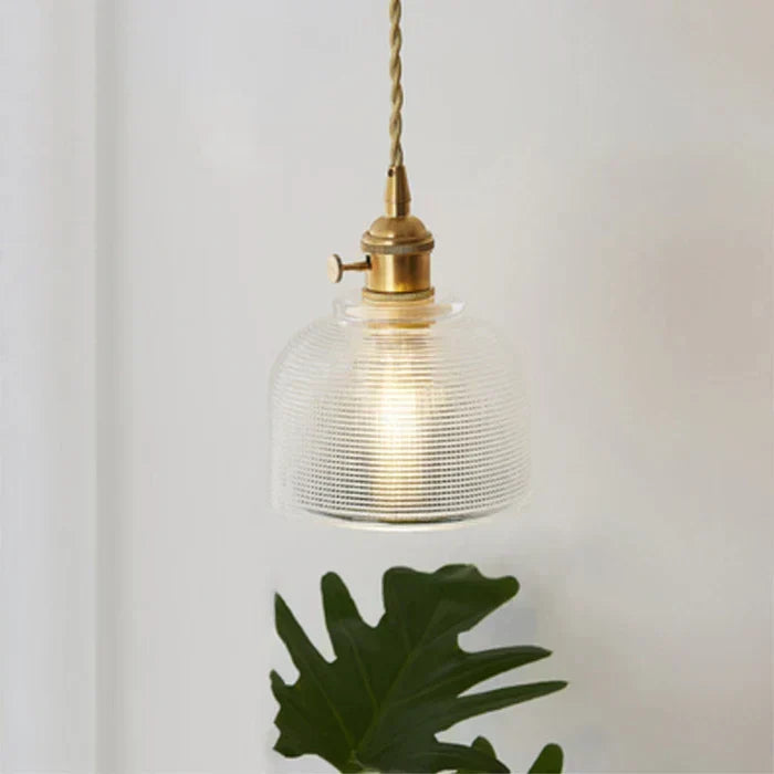 Clear Glass Pendant Light, Industrial Single-Bulb Ceiling Lamp — product view 11