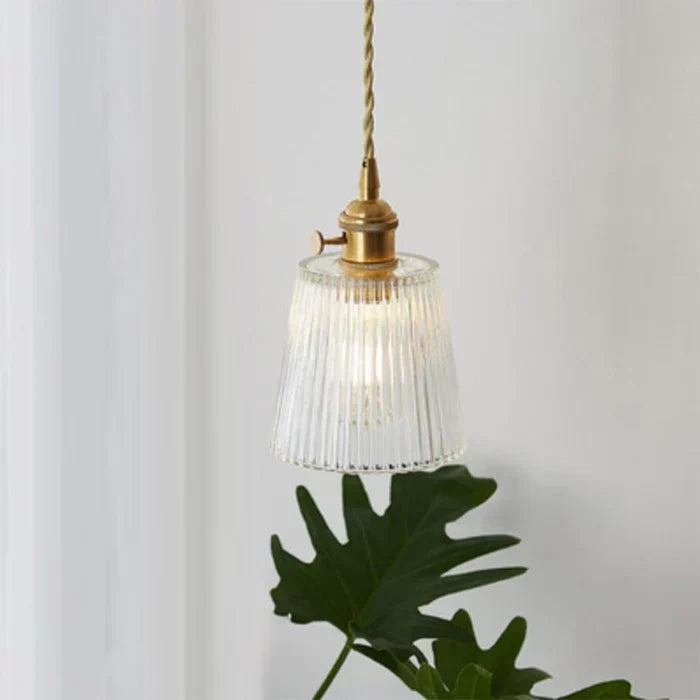 Clear Glass Pendant Light, Industrial Single-Bulb Ceiling Lamp — product view 4